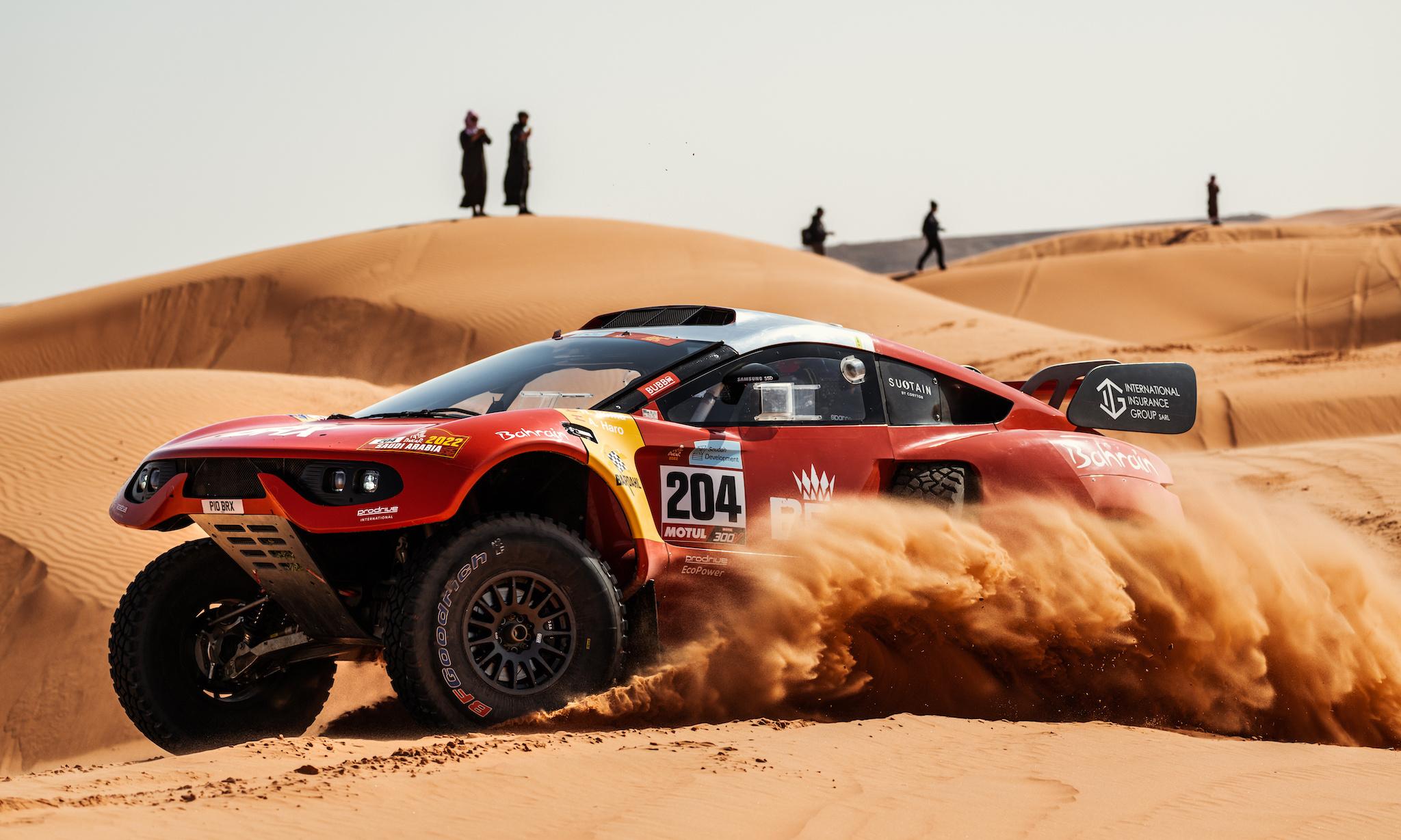 The Bahrain Raid Extreme Prodrive Hunter T1 of driver Nani Roma and co-driver Alex Haro Bravo