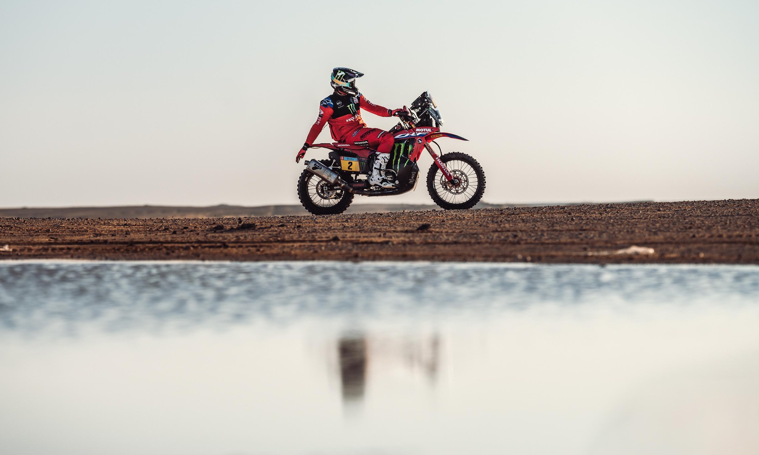 Monster Energy Honda’s Ricky Brabec in action on his Honda CRF 450 during Stage 4.