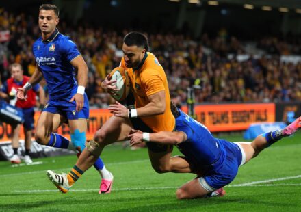 Les Wallabies dominent l&rsquo;Italie 57-10 lors du Championnat des Nations