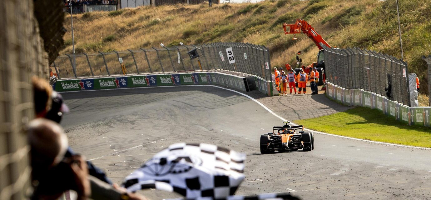 Lando Norris remporte le GP des Pays-Bas après le crash de Verstappen