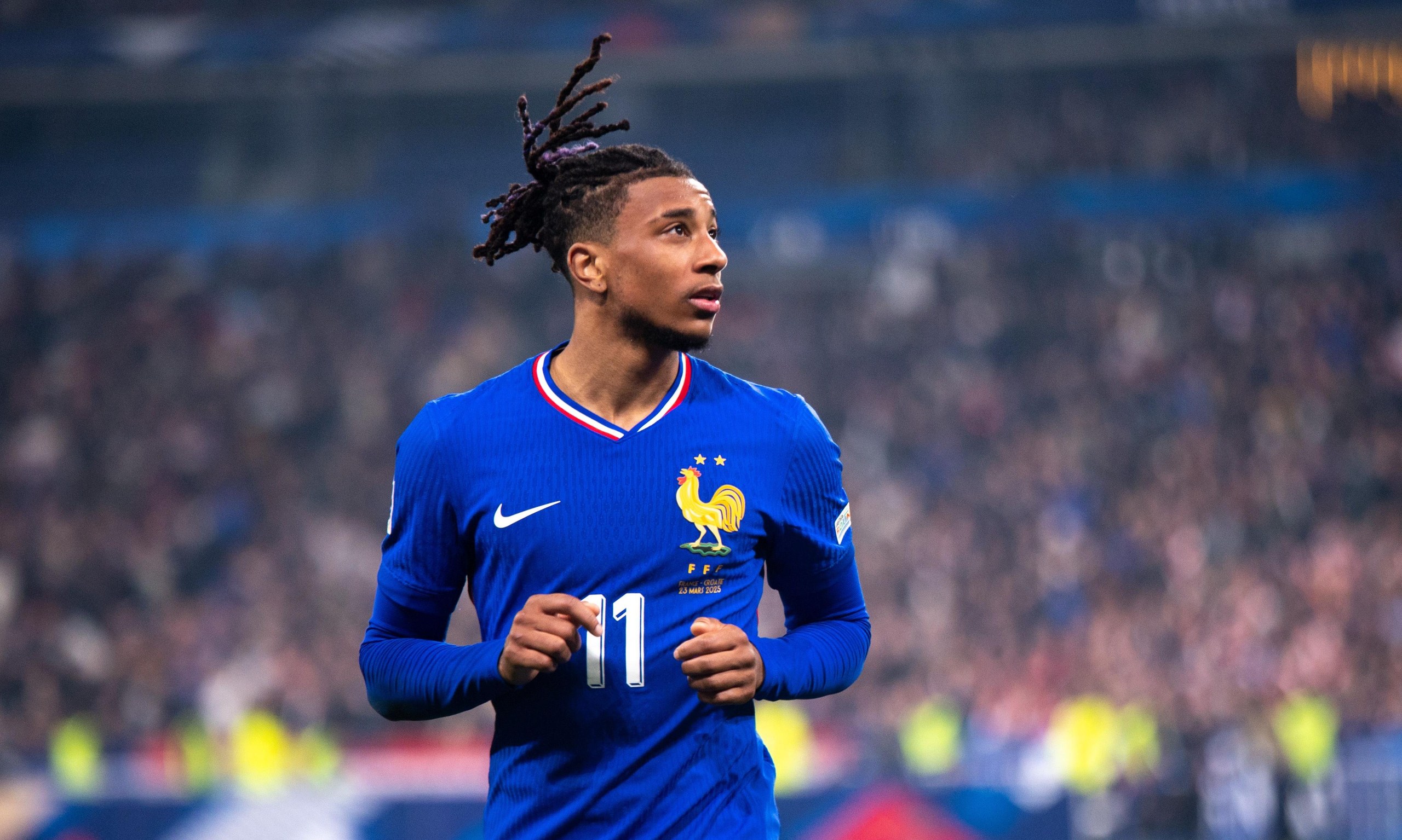 Michael Olise during the match against Croatia