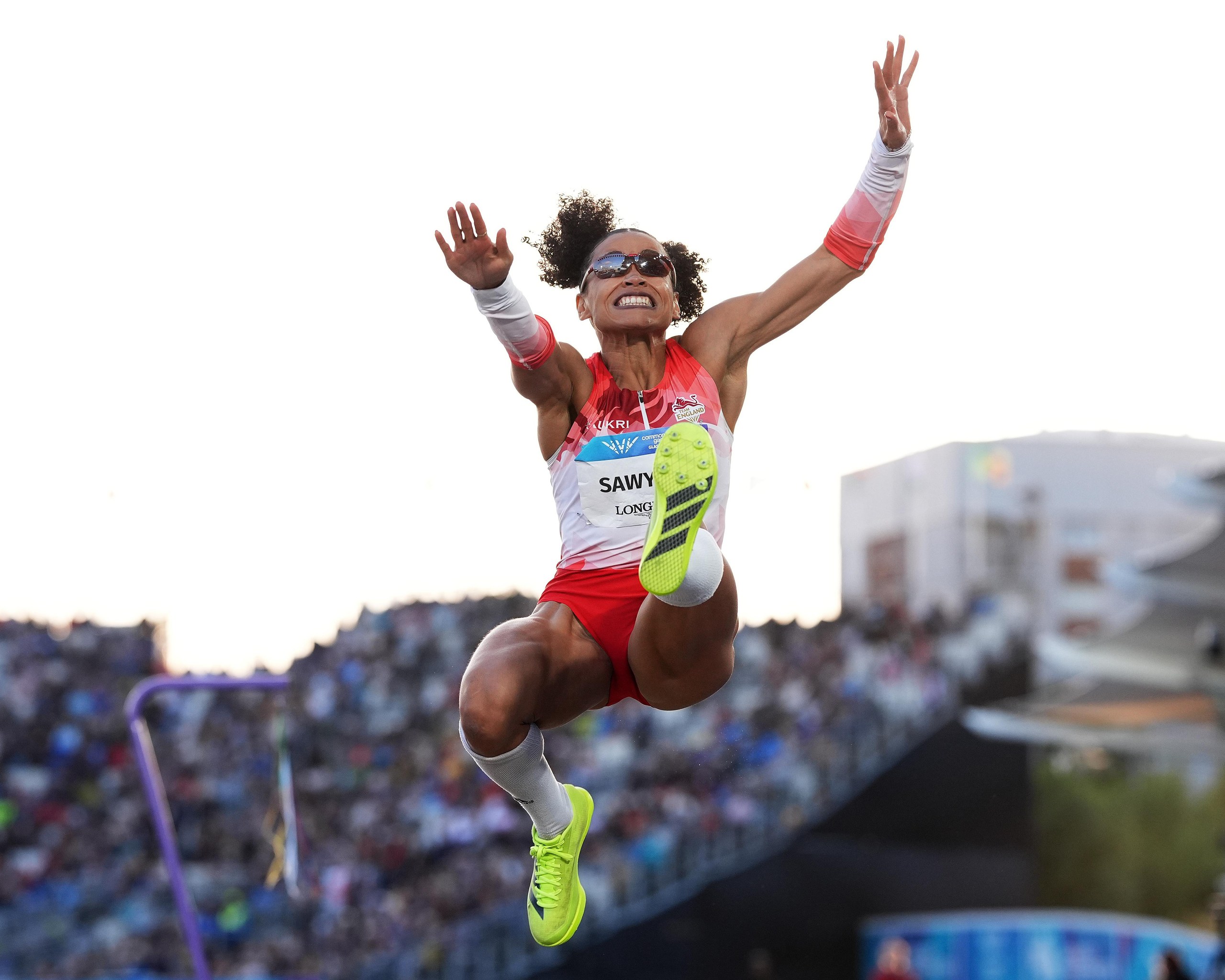Sawyers of England din the Long Jump final.