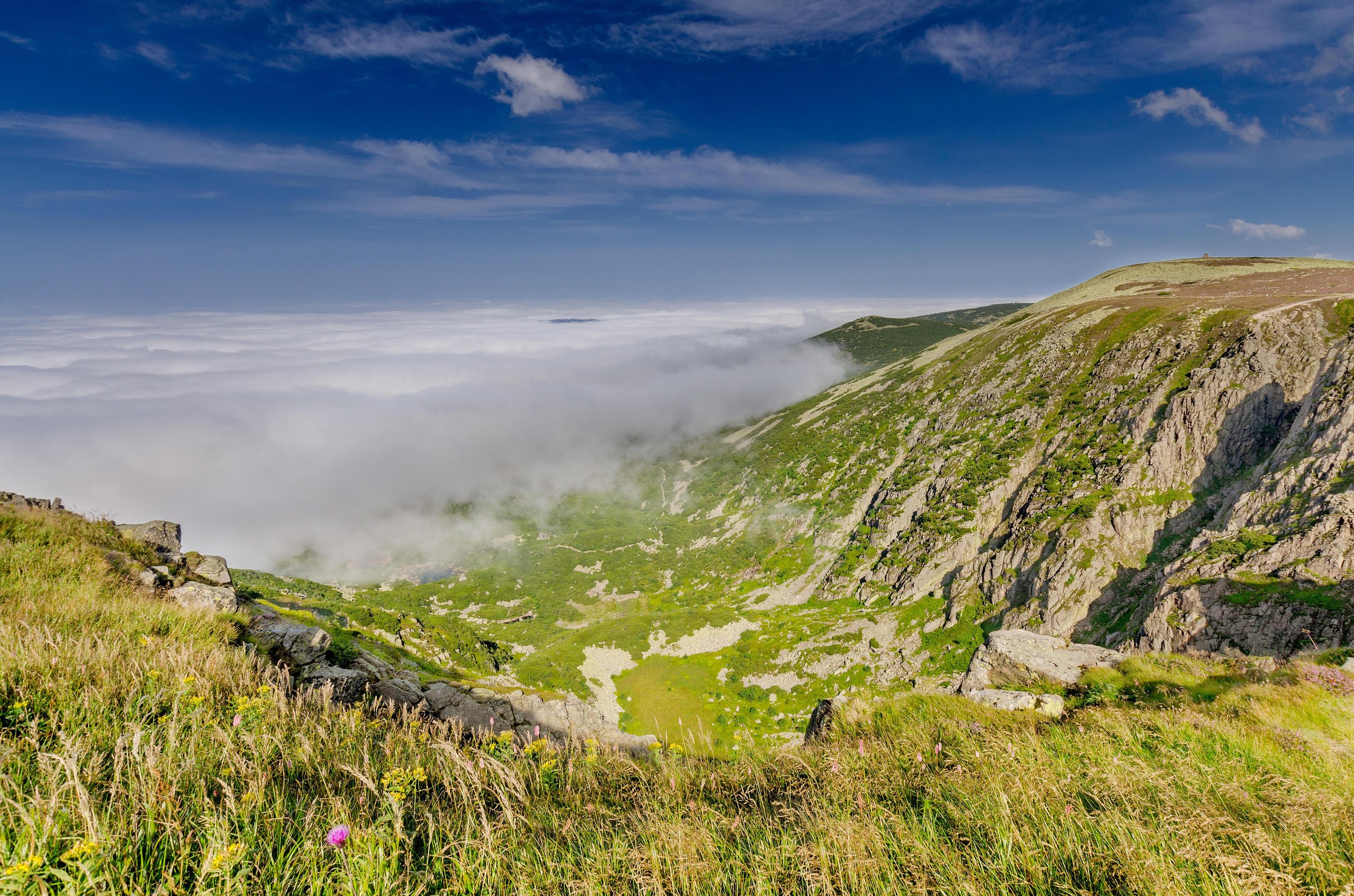 Giant Mountains (Krkonose) on the Czech-Polish border.