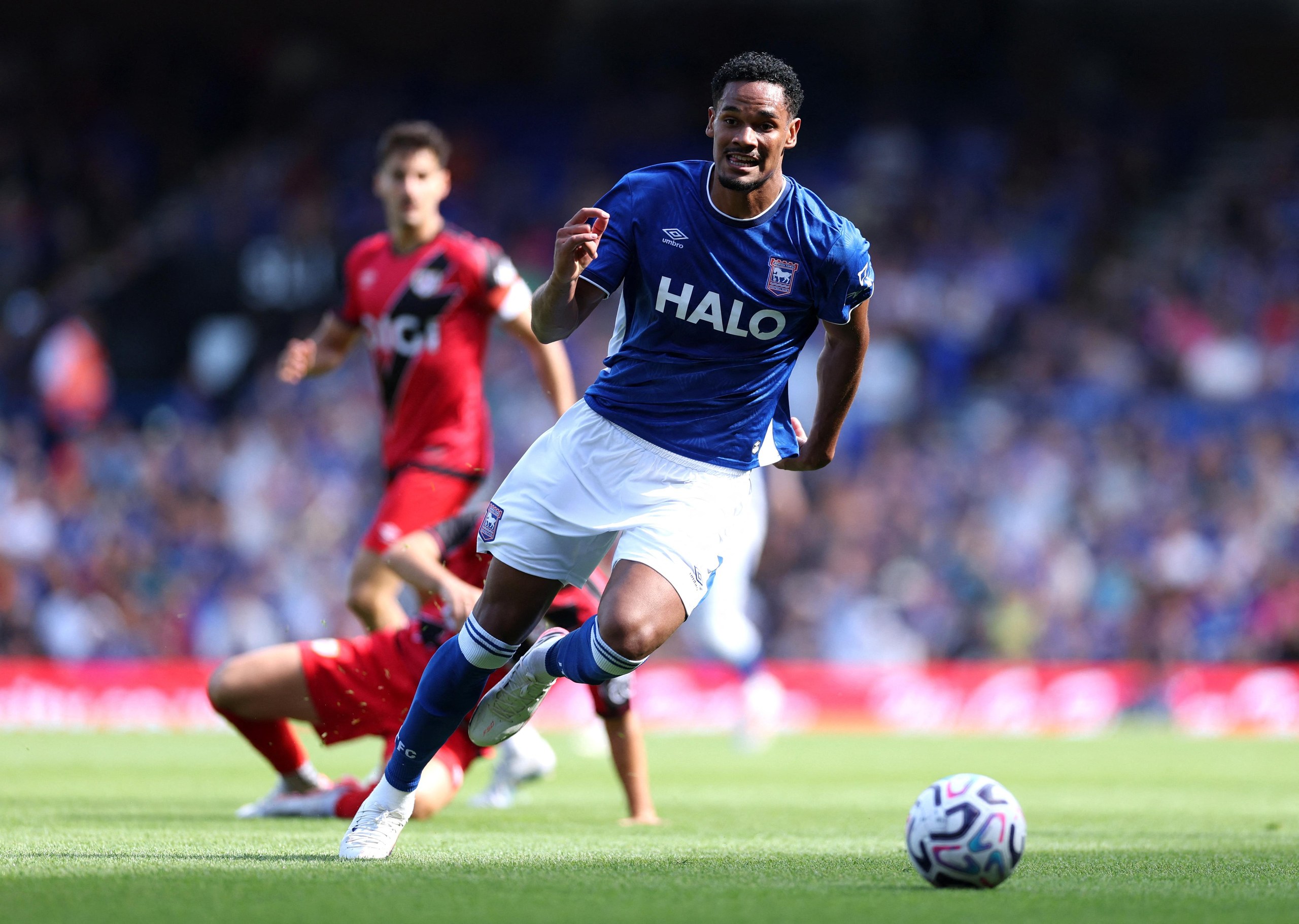 Emersonn in pre-season action for Ipswich.