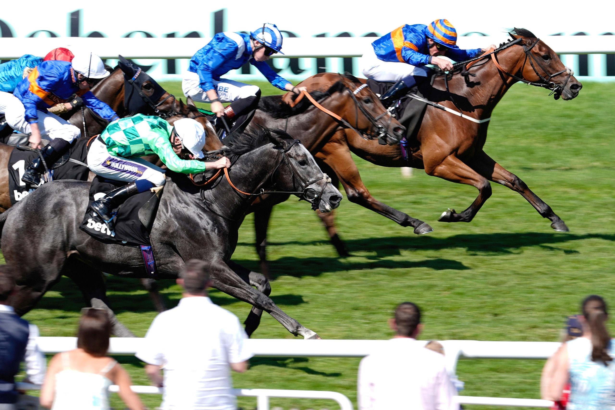 William Buick and Aalto lead the chase for the finish line.