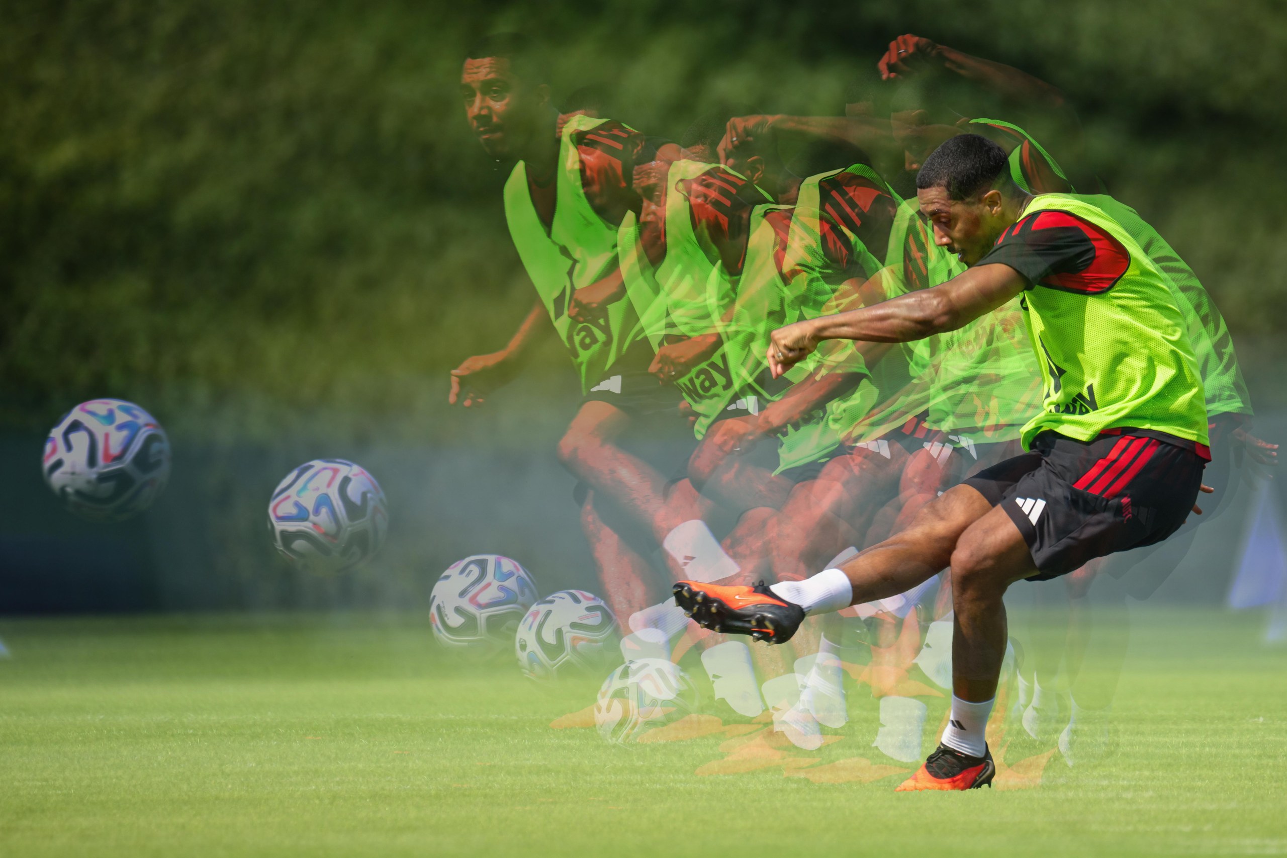 Youri Tielemans of Manchester United in action during a training session in Dublin.