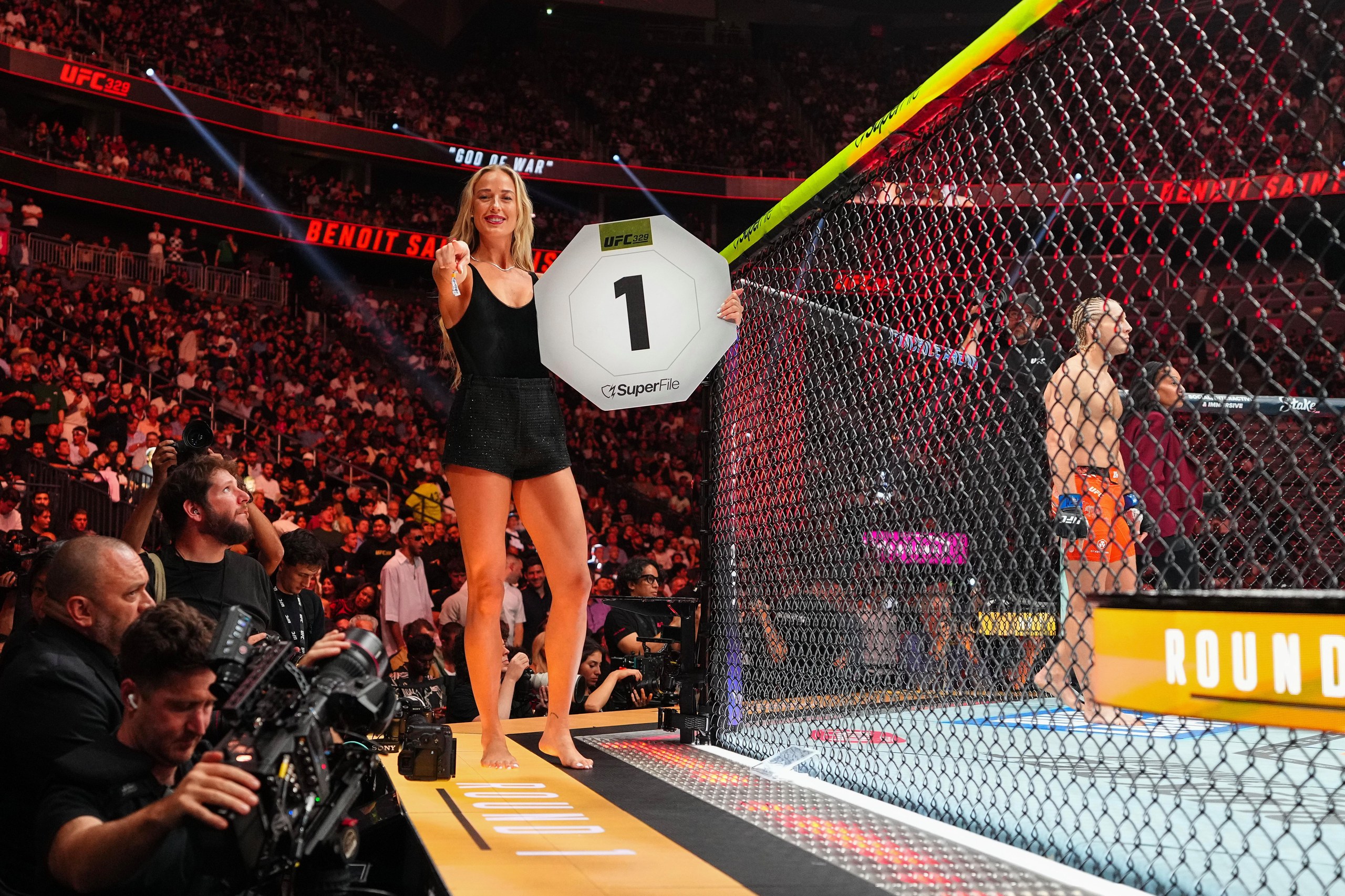 Sophie Cunningham made an appearance as a UFC ring girl last month in Las Vegas.
