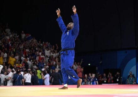 Teddy Riner et Clarisse Agbégnénou au Grand Chelem de Lausanne en août