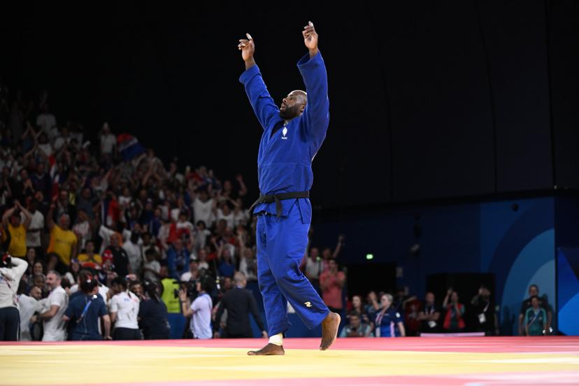 Teddy Riner et Clarisse Agbégnénou au Grand Chelem de Lausanne en août