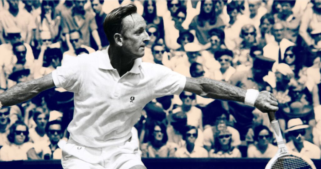 Rod Laver, icône du tennis, est né le 9 août 1938